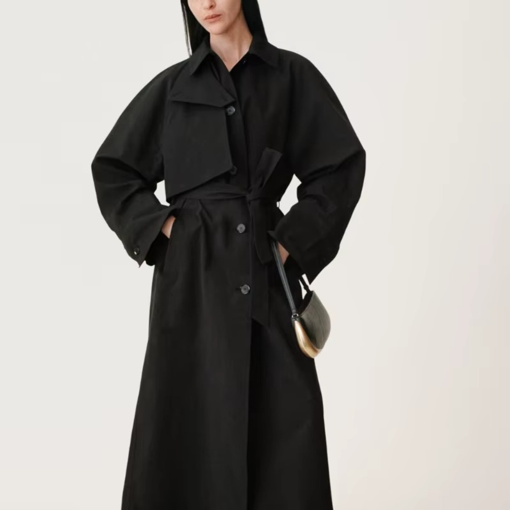 Luna Arc Shoulder Bag with Golden Edge