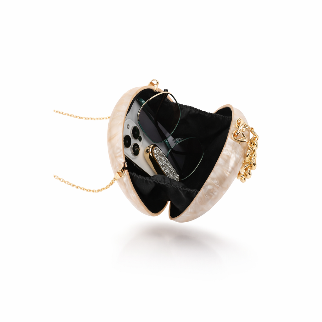 Egg Pearl Acrylic Clutch