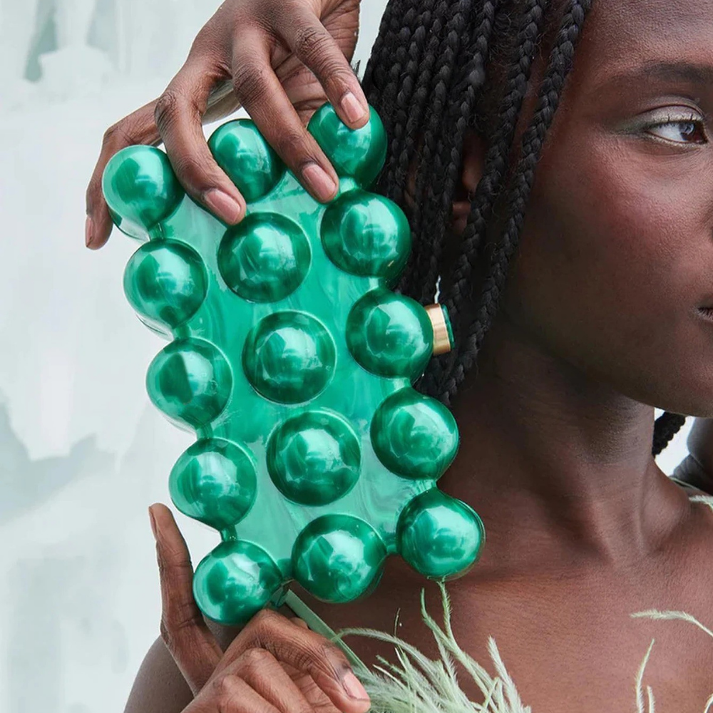 Verona Pearl Wave Acrylic Clutch Collection