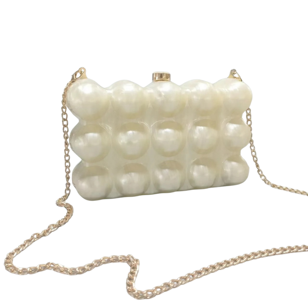 Verona Pearl Wave Acrylic Clutch Collection