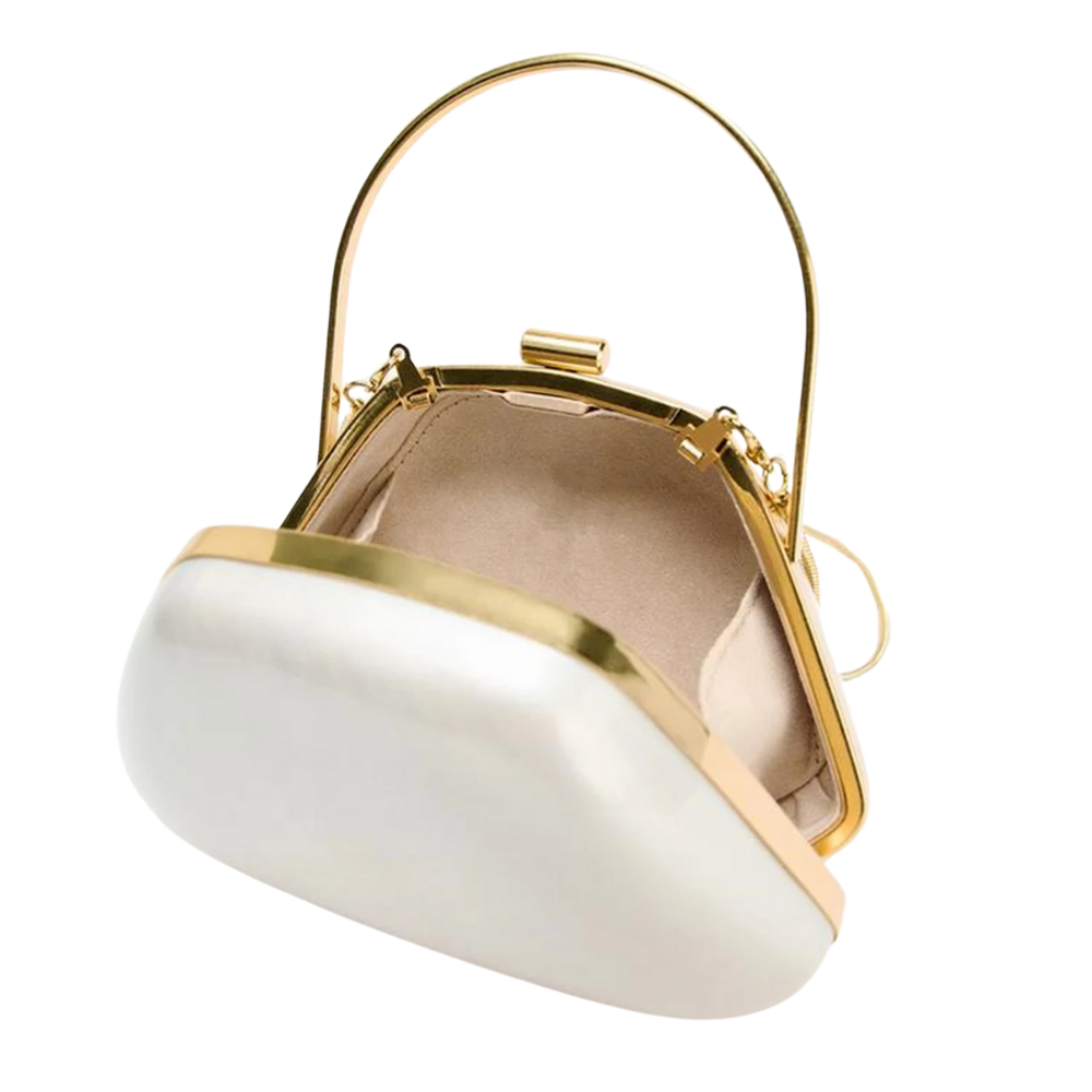 Pearl Frame Acrylic Mini Clutch