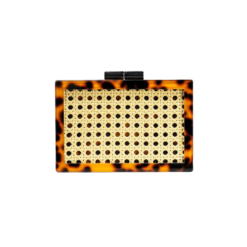 Palermo Cane Weave Acrylic Clutch Collection