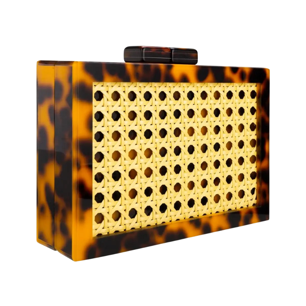 Palermo Cane Weave Acrylic Clutch Collection
