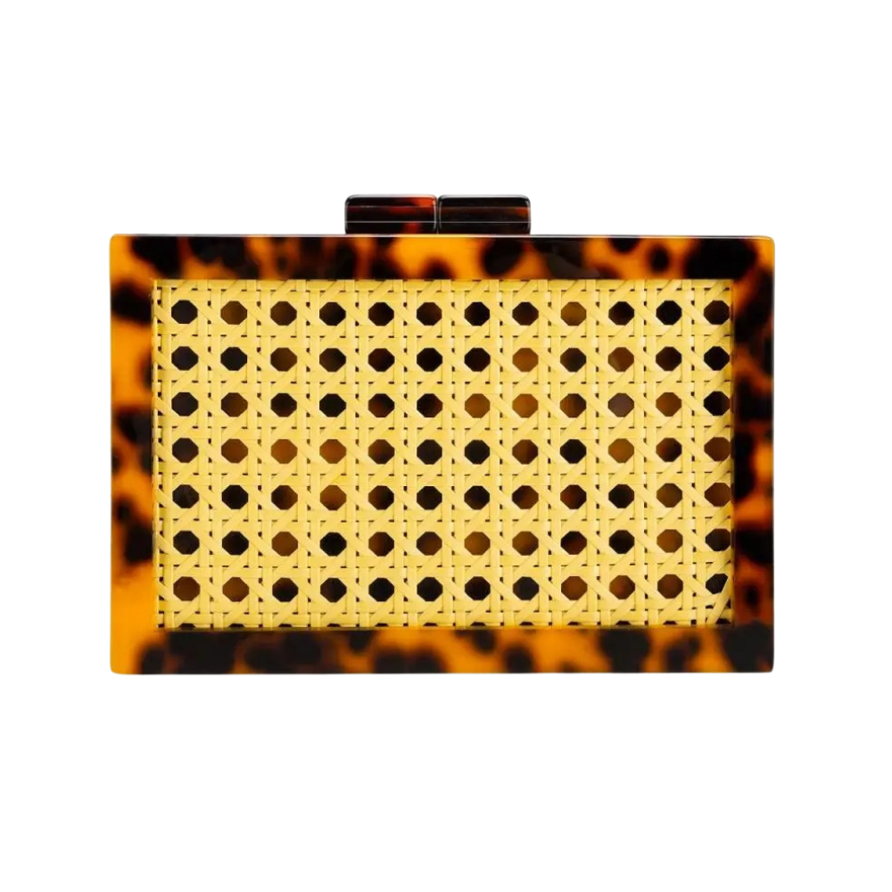 Palermo Cane Weave Acrylic Clutch Collection