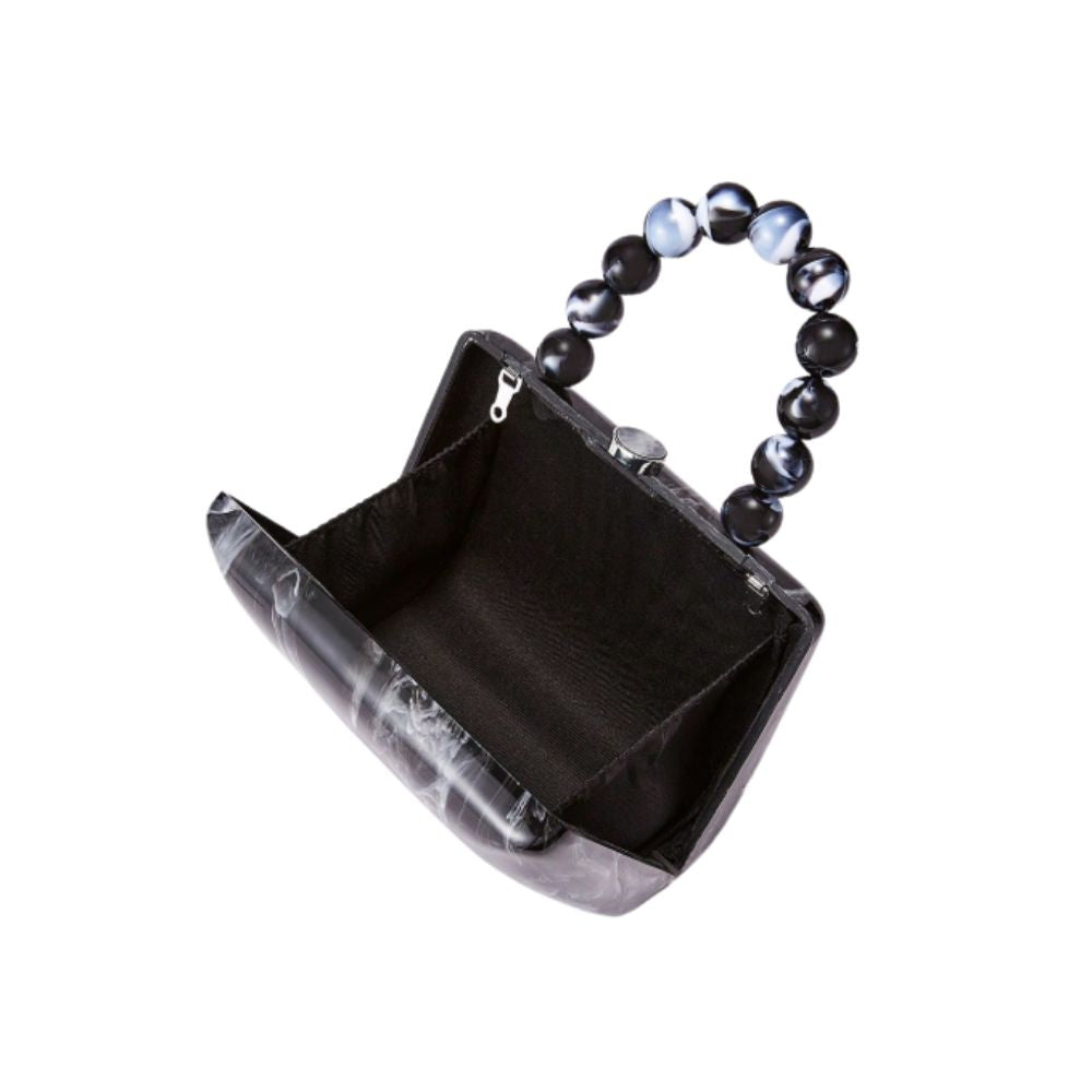 Florence Acrylic Clutch with Beaded Handle