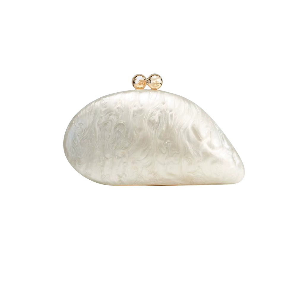 Luminous Shell Acrylic Clutch Collection
