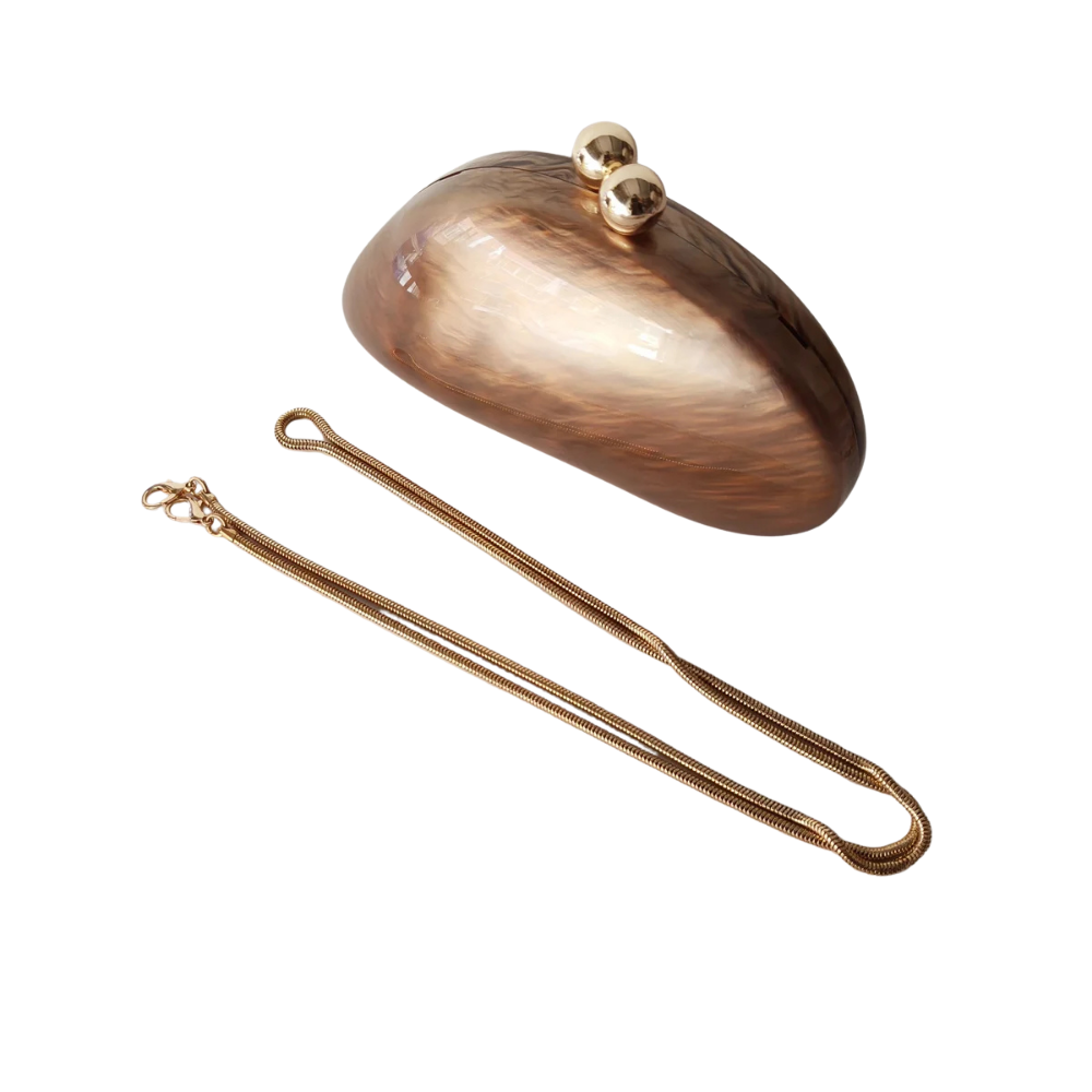 Luminous Shell Acrylic Clutch Collection