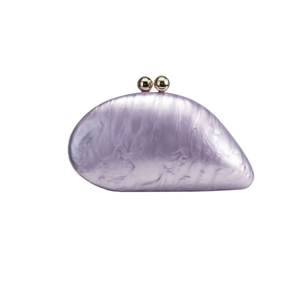 Luminous Shell Acrylic Clutch Collection