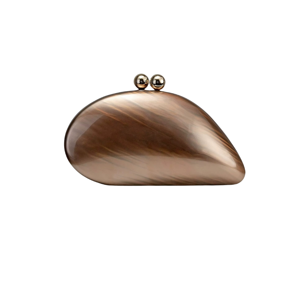 Luminous Shell Acrylic Clutch Collection