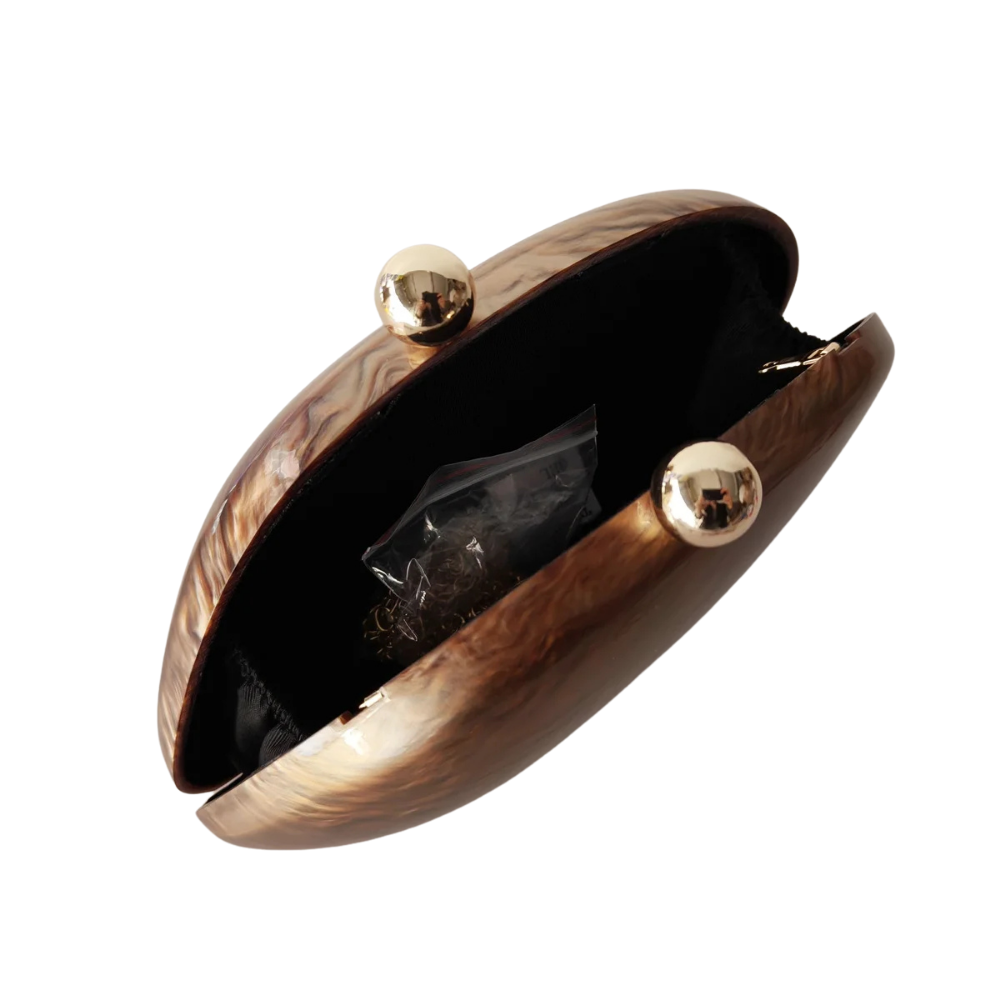 Luminous Shell Acrylic Clutch Collection