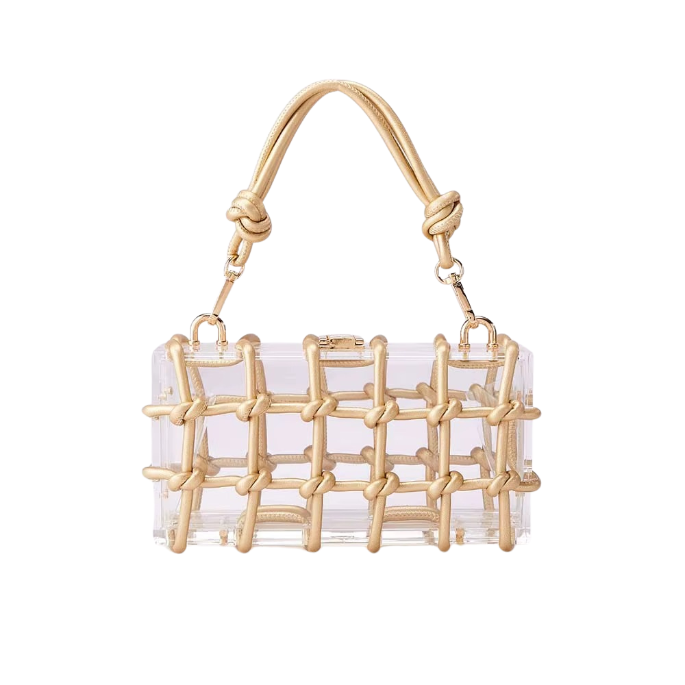 Siena Knotted Acrylic Frame Clutch Collection