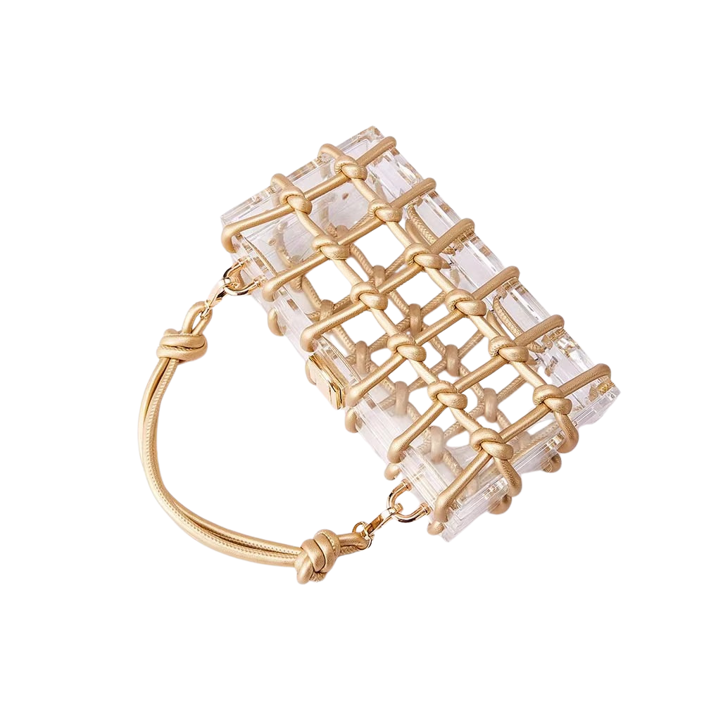 Siena Knotted Acrylic Frame Clutch Collection