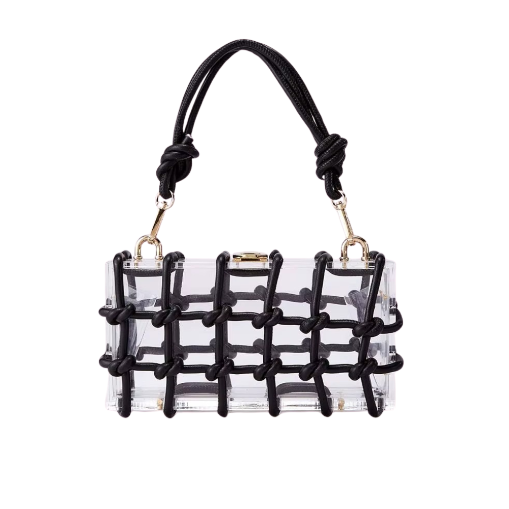 Siena Knotted Acrylic Frame Clutch Collection