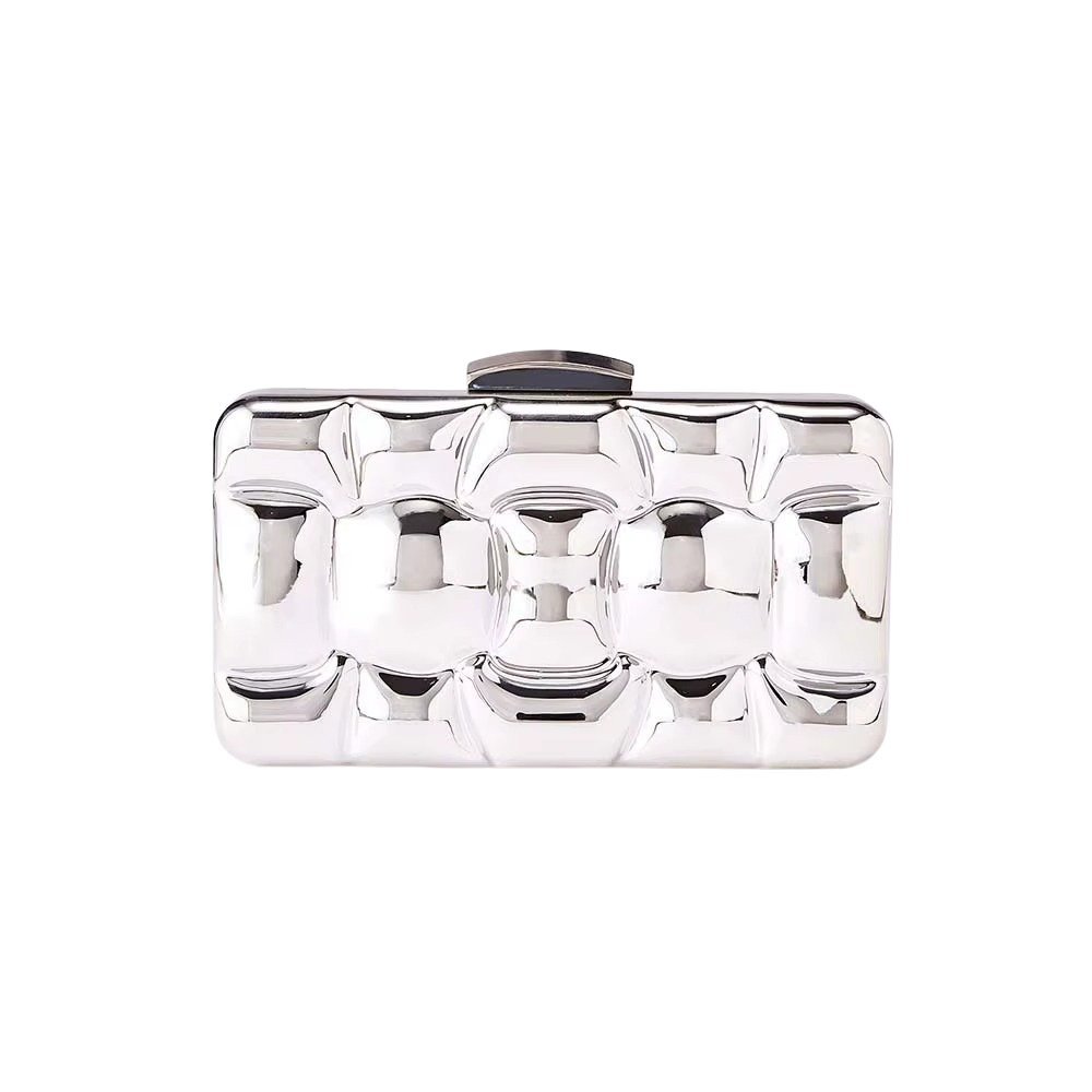 Opéra Quilted Metallic Flap Clutch Collection