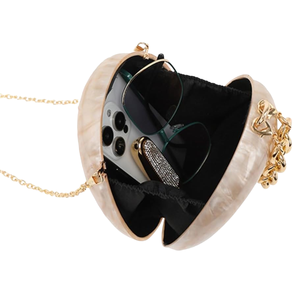 Egg Pearl Acrylic Clutch