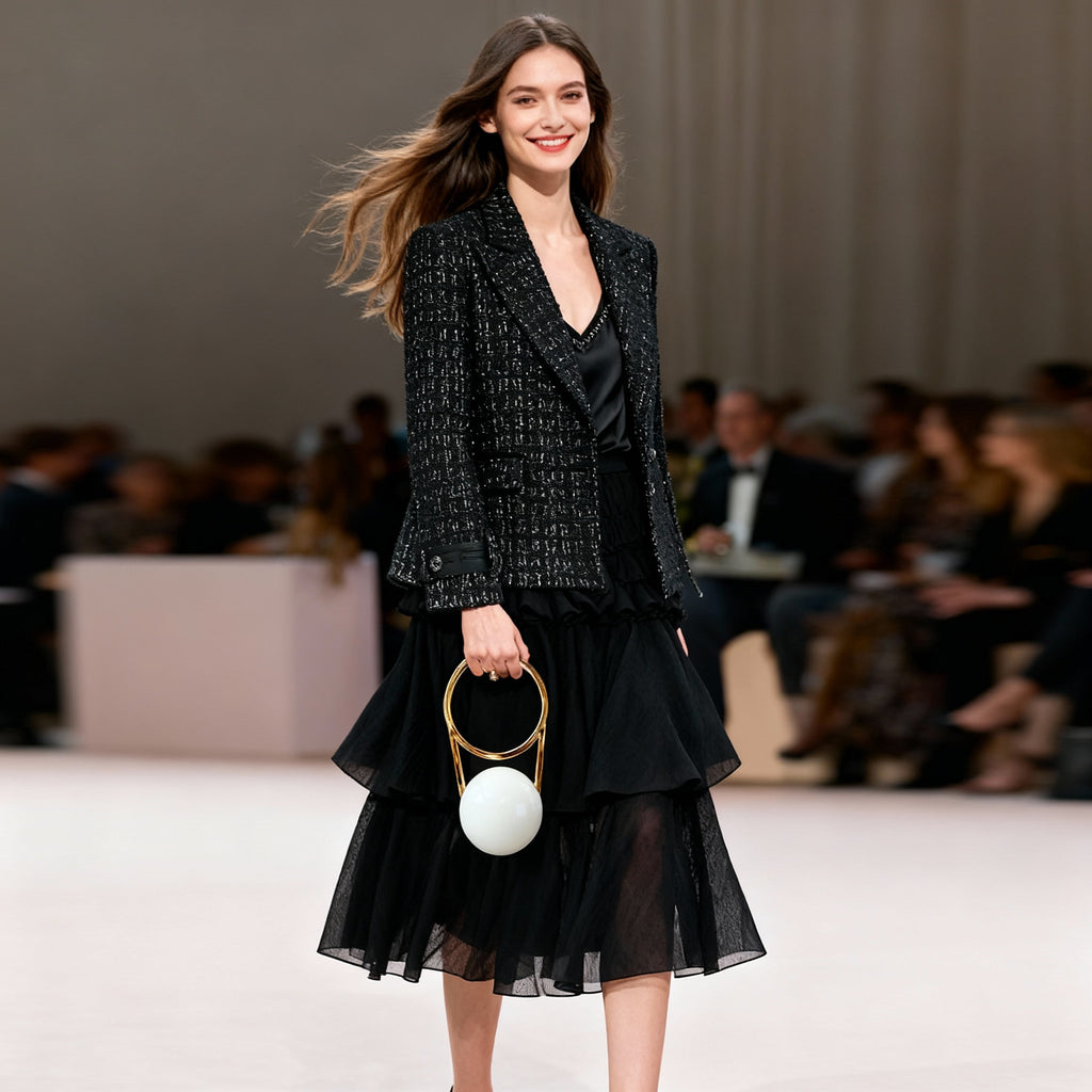 Orb Loop PVC Bag with Sculpted Ring Handle