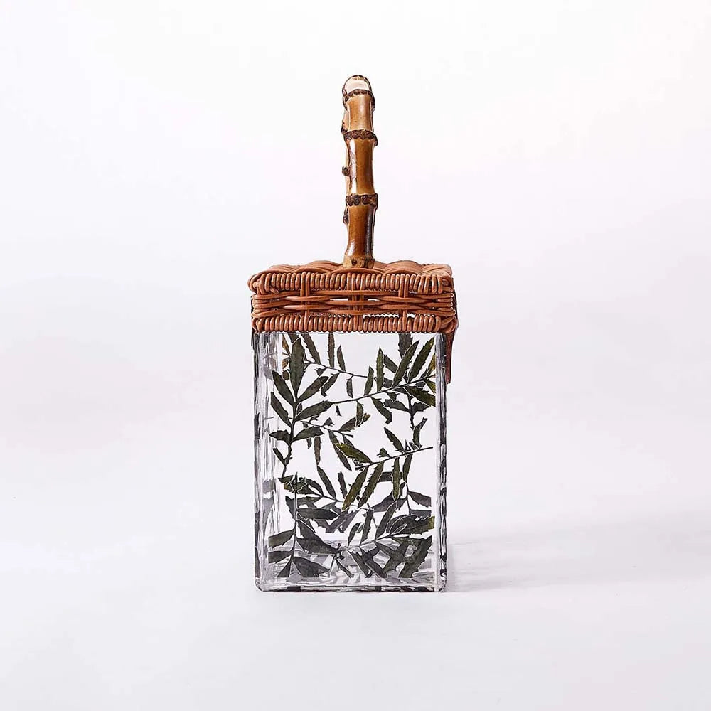 Messenger Women Brand Shoulder Handbags Bolsa Feminina Clear Transparent With Bamboo Handle AcrylicEvening  Box Clutches Bags