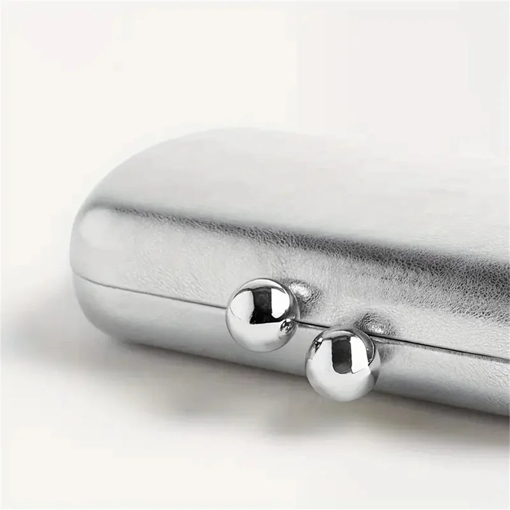 Gold Silver Pu Leather Women Luxury Handbags Designer Elegant Evening Lady Party Clutch Purse Crossbody Shoulder Female Bags