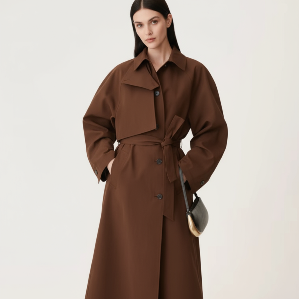 Luna Arc Shoulder Bag with Golden Edge