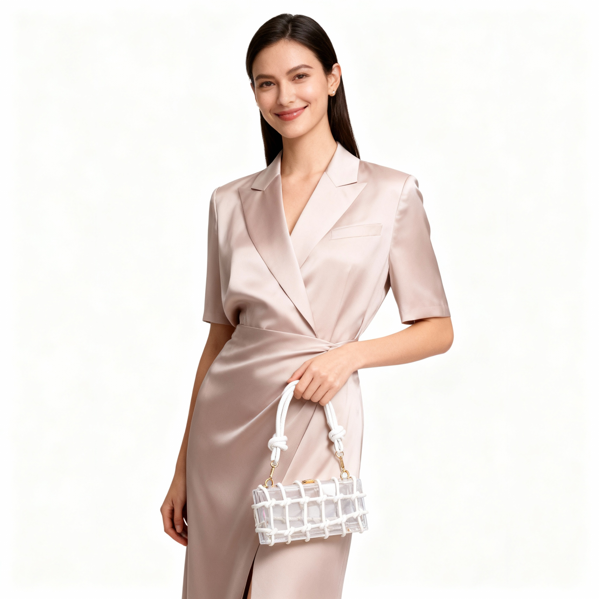 Siena Knotted Acrylic Frame Clutch Collection