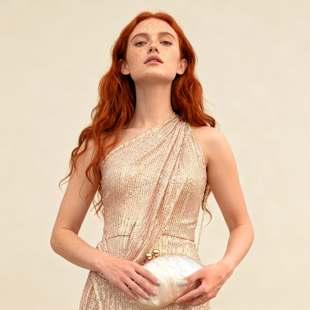 Luminous Shell Acrylic Clutch Collection