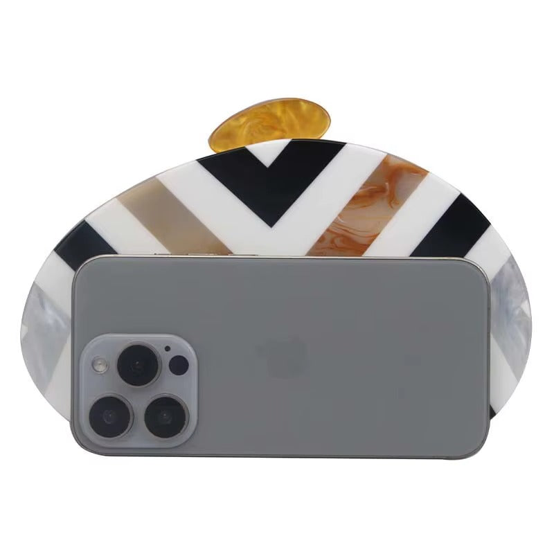 Capri Geometric Acrylic Clutch Collection