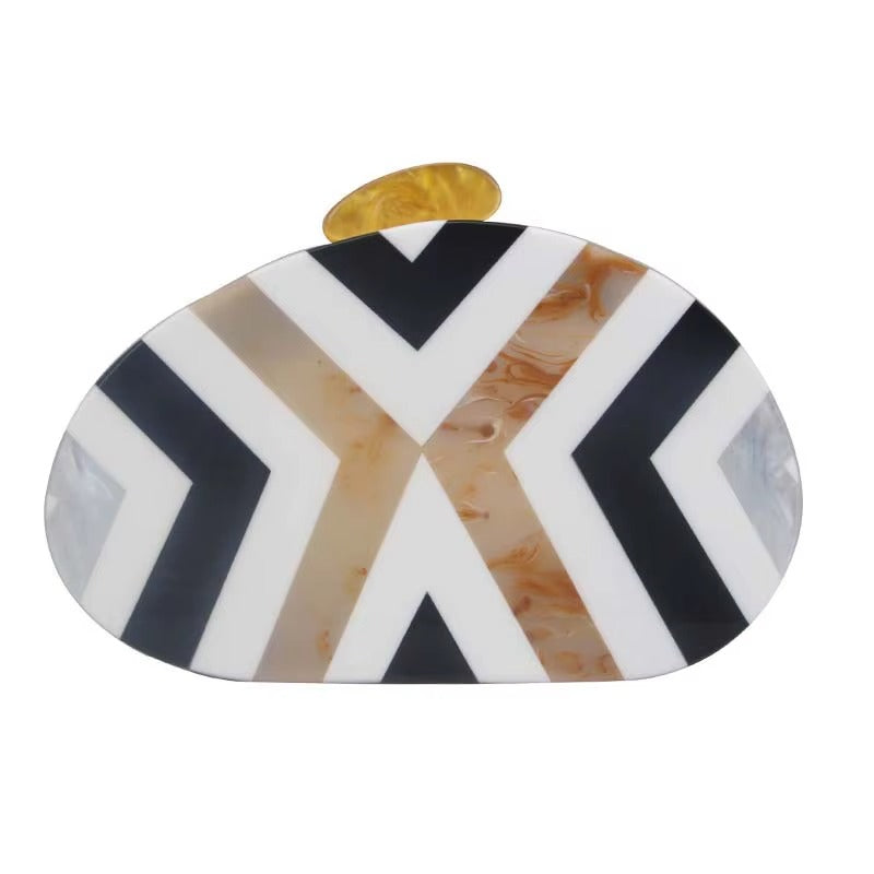 Capri Geometric Acrylic Clutch Collection